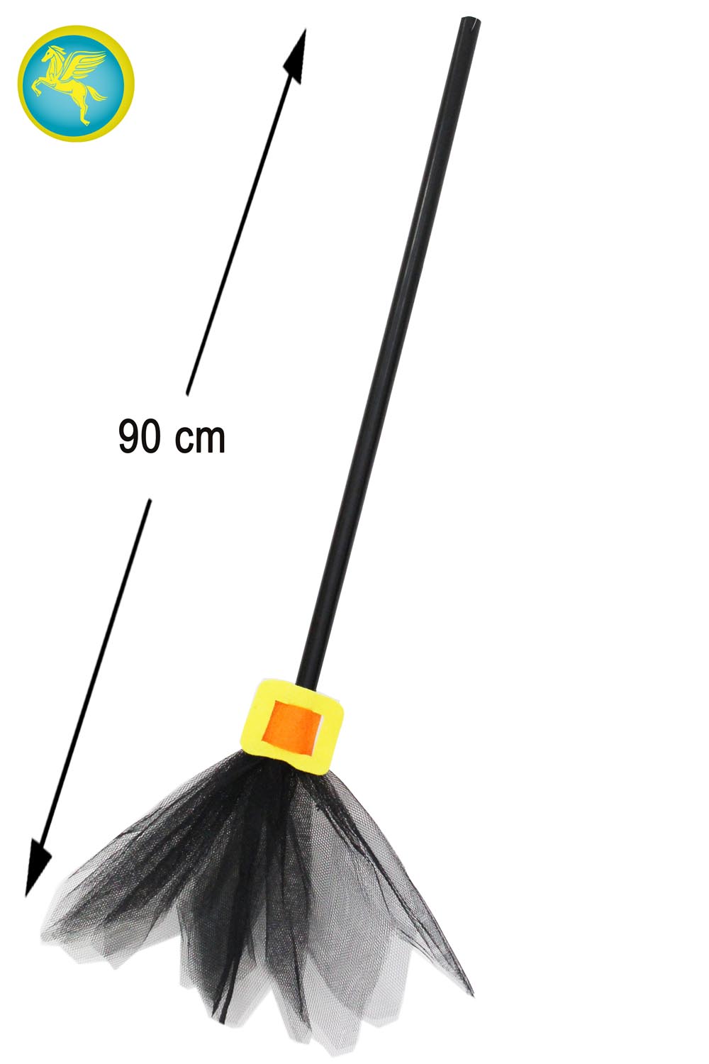 SCOPA STREGA NERA CON FIBBIA